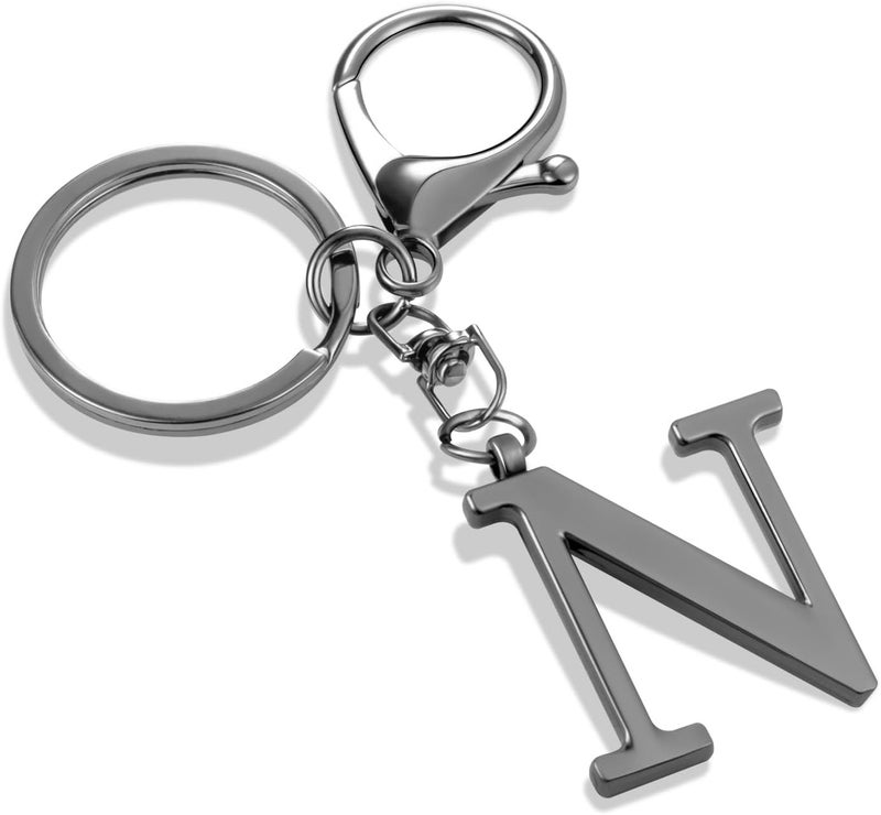 LAXPICOL Gold Letter A-Z Keychain for Women Bag Charms Purse Charms For Handbags Metal Alphabet Initial Letter Keychain - Image 1